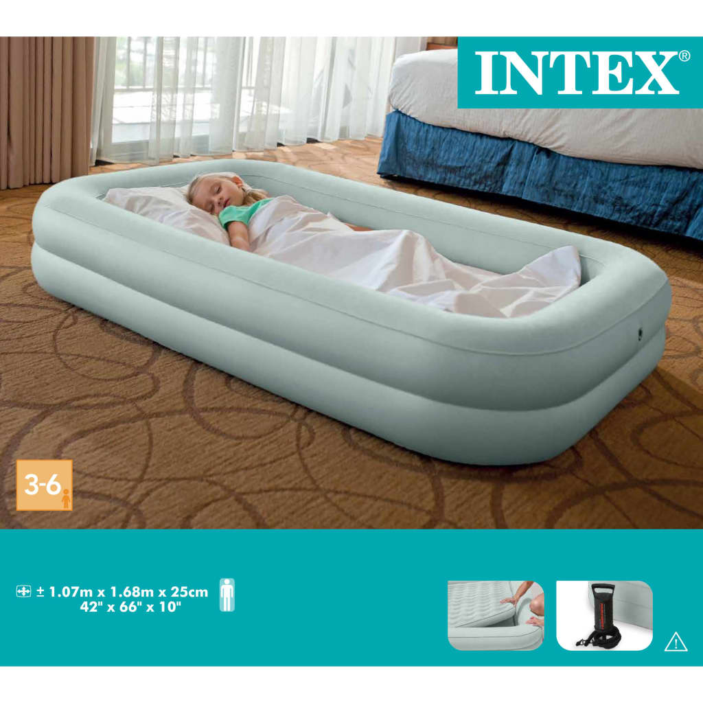 Intex Luftbett Kidz Travel Bed Set 168x107x25 cm 66810NP