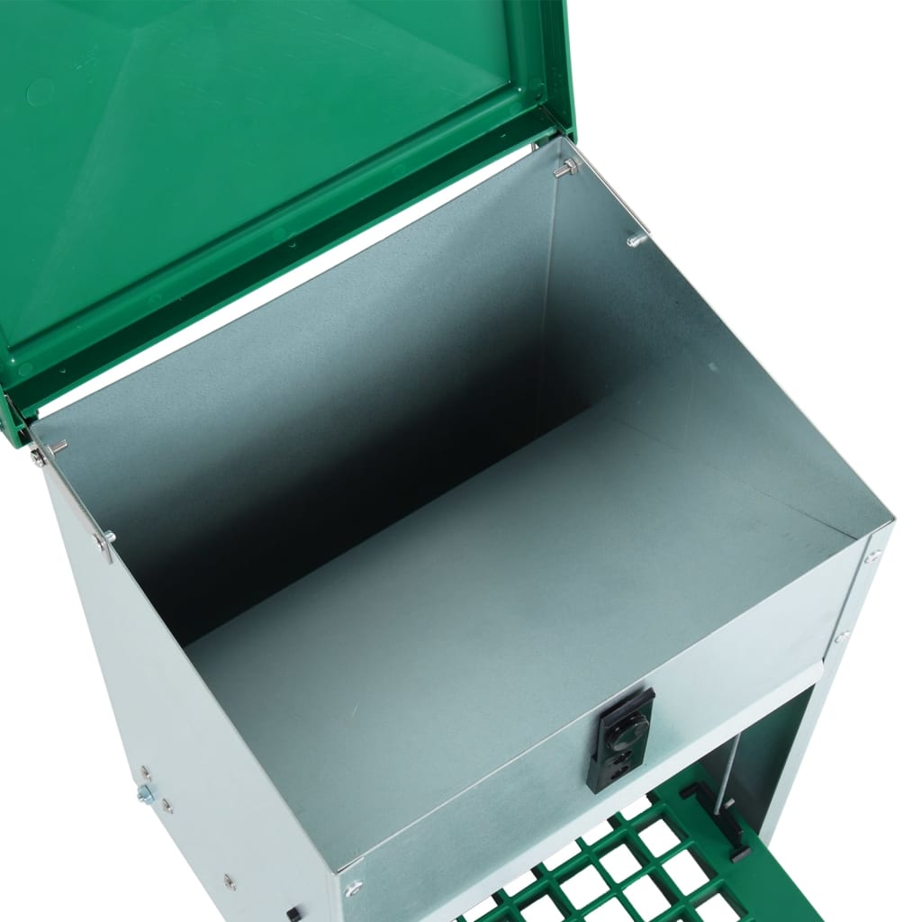 vidaXL Geflügel-Futterautomat Feedomatic mit Pedal 20 kg