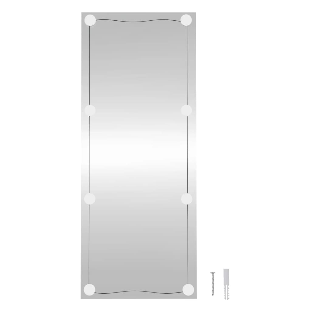 vidaXL Wandspiegel mit LED-Leuchten 40x100 cm Glas Rechteckig