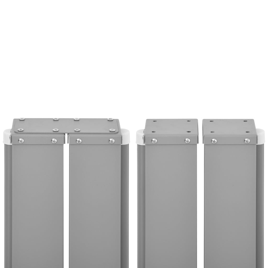 vidaXL Ausziehbare Seitenmarkise 160x600 cm Grau