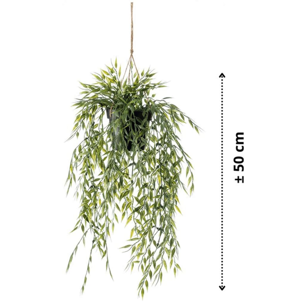 Emerald Kunstpflanze Bambus Hängend in Topf 50 cm
