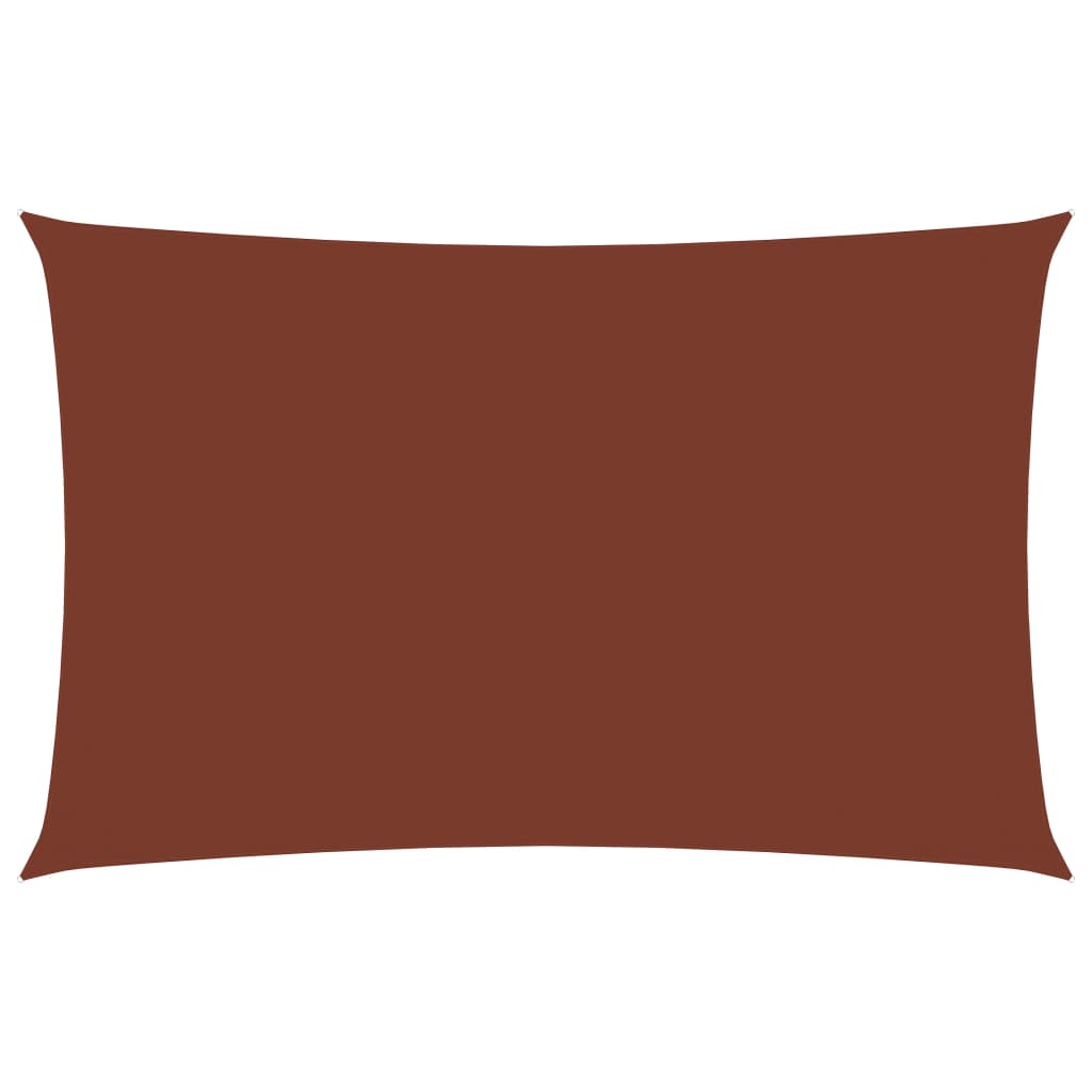 vidaXL Sonnensegel Oxford-Gewebe Rechteckig 2x5 m Terrakotta-Rot