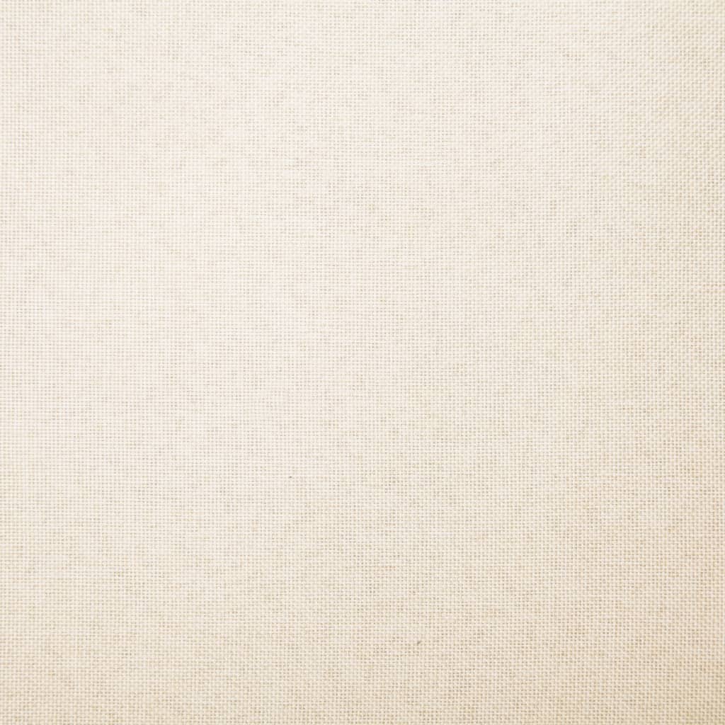 vidaXL Sitzbank 139,5 cm Cremeweiß Polyester