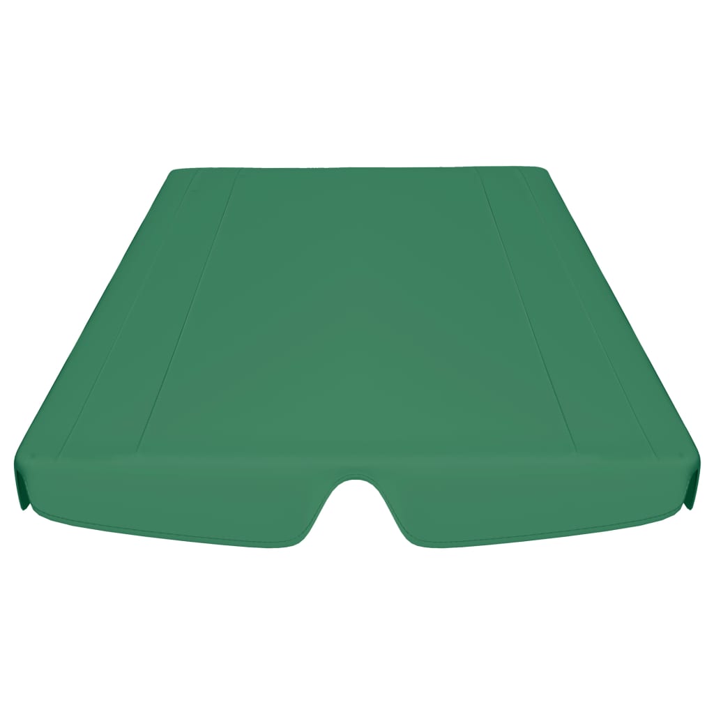 vidaXL Ersatzdach für Hollywoodschaukel Grün 150/130x105/70 cm