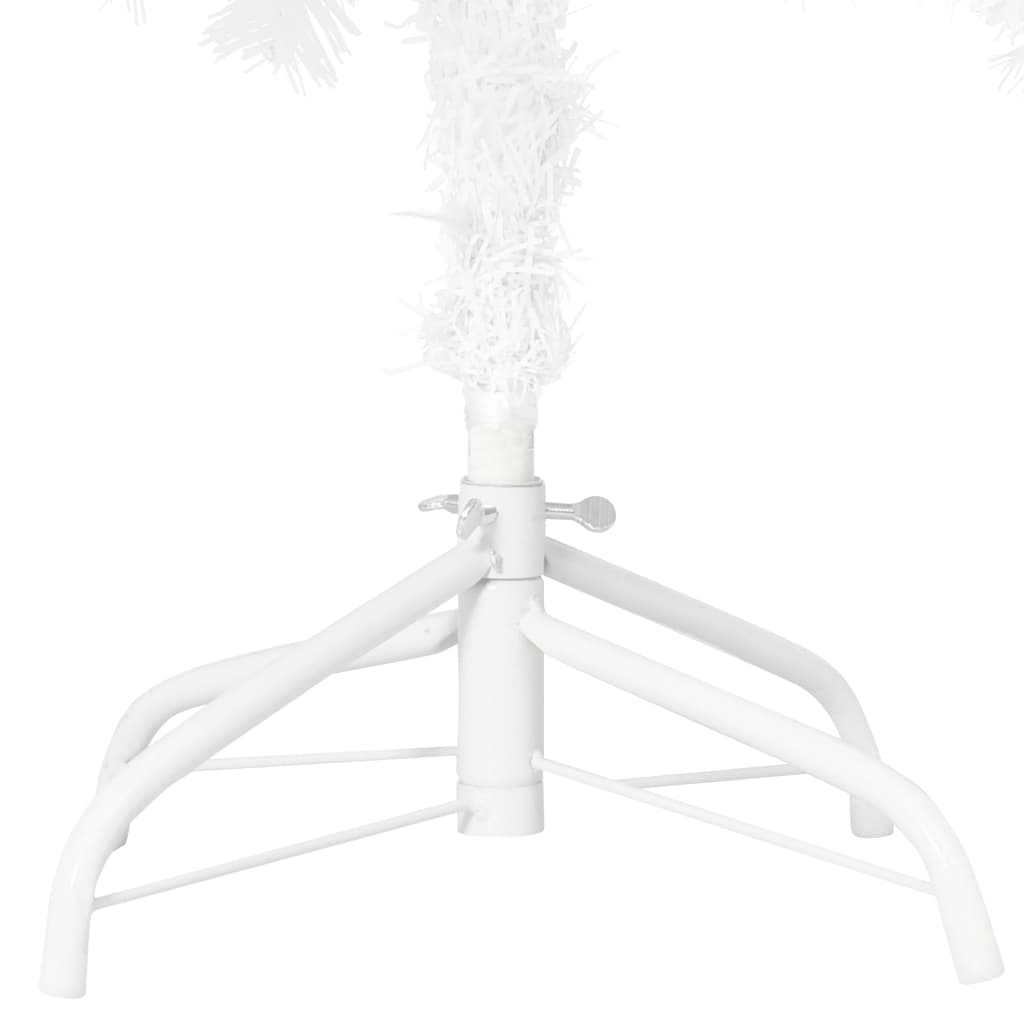 vidaXL Künstlicher Weihnachtsbaum Naturgetreue Nadeln Weiß 120 cm
