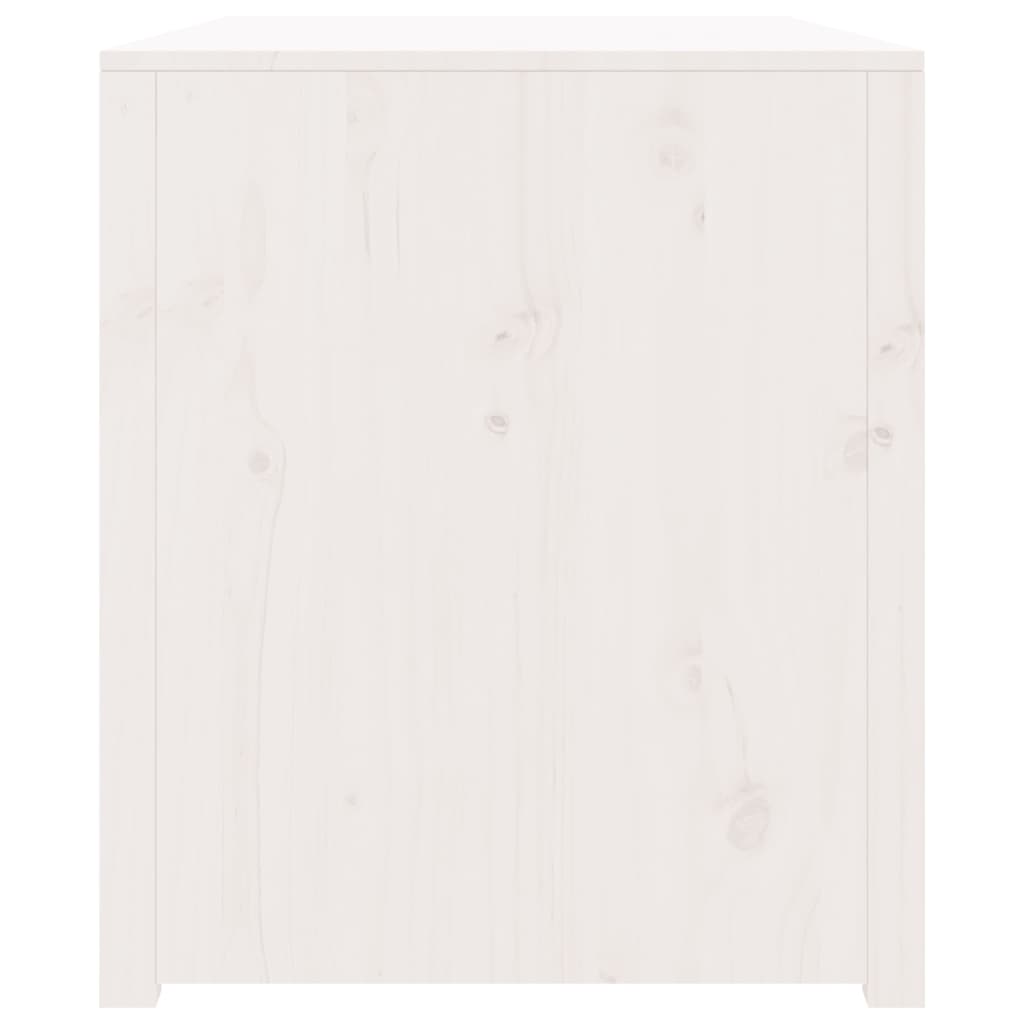 vidaXL Outdoor-Küchenschrank Weiß 106x55x64 cm Massivholz Kiefer