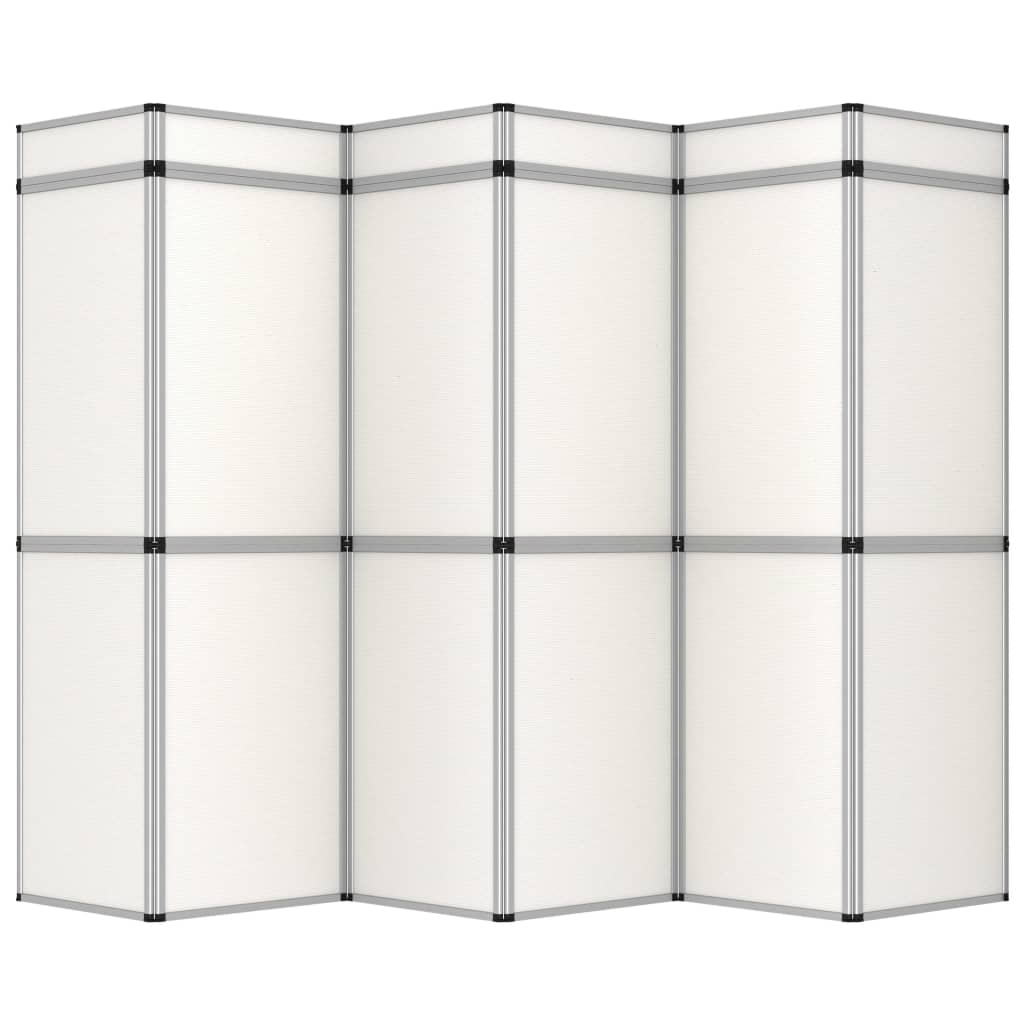 vidaXL 18-Panel Messewand Faltdisplay 362×200 cm Weiß