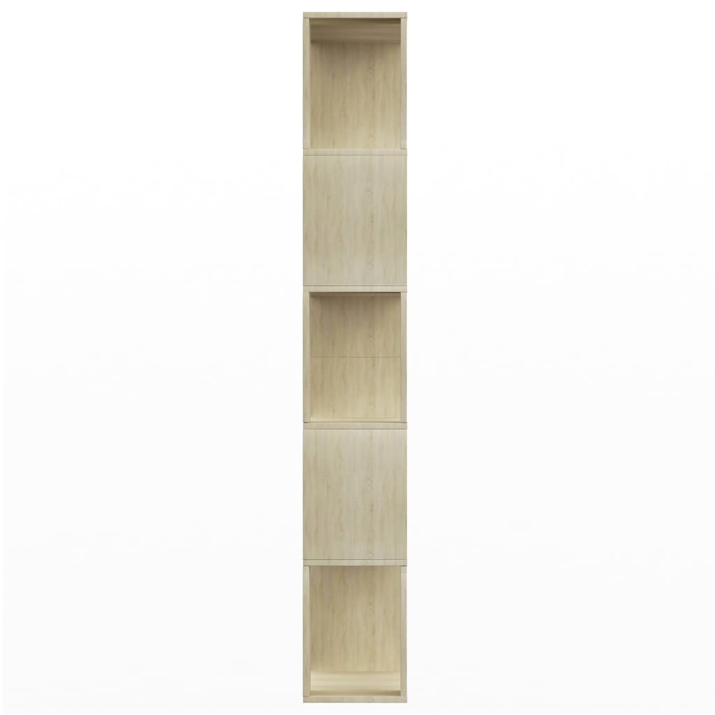 vidaXL Bücherregal/Raumteiler Sonoma-Eiche 80x24x159 cm Holzwerkstoff