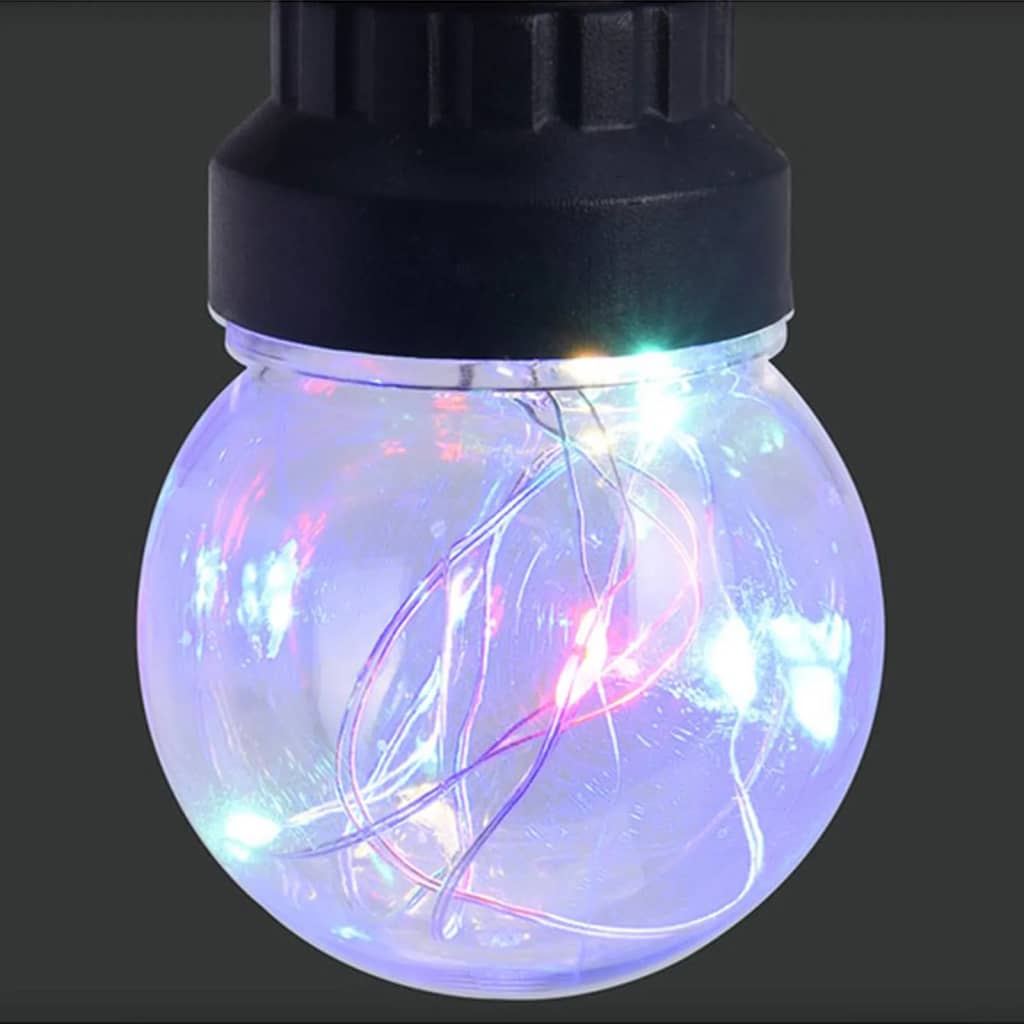 ProGarden LED Garten-Party-Lichterkette 50 Lampen Mehrfarbig