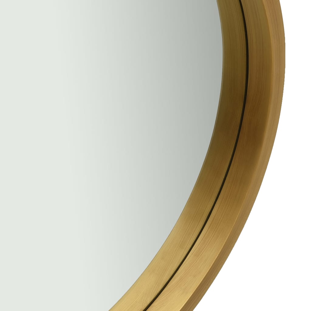 vidaXL Wandspiegel mit Gürtel 50 cm Golden