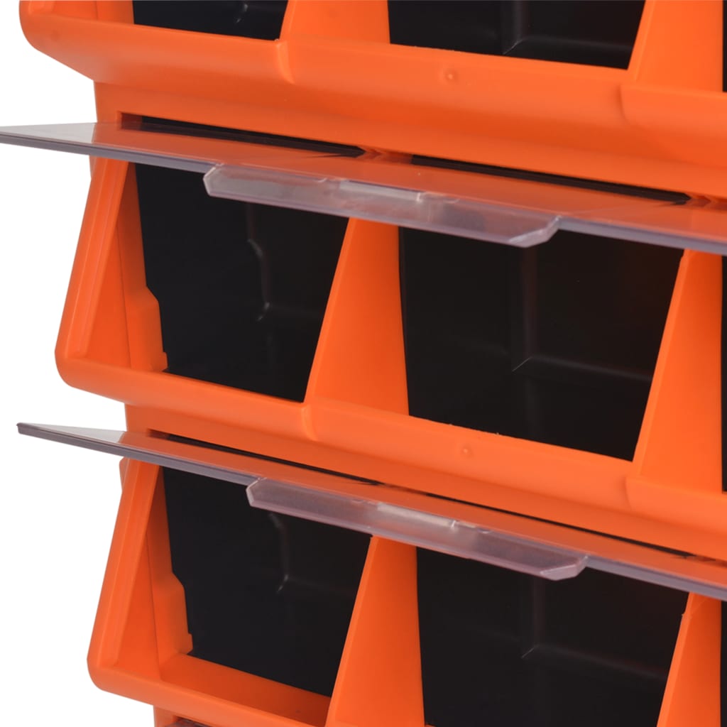 vidaXL Tragbarer Werkzeugkasten für die Wandmontage mit 12 Fächern