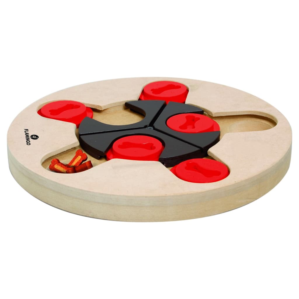 FLAMINGO Hunde-Intelligenzspielzeug Athena 25 cm Holz