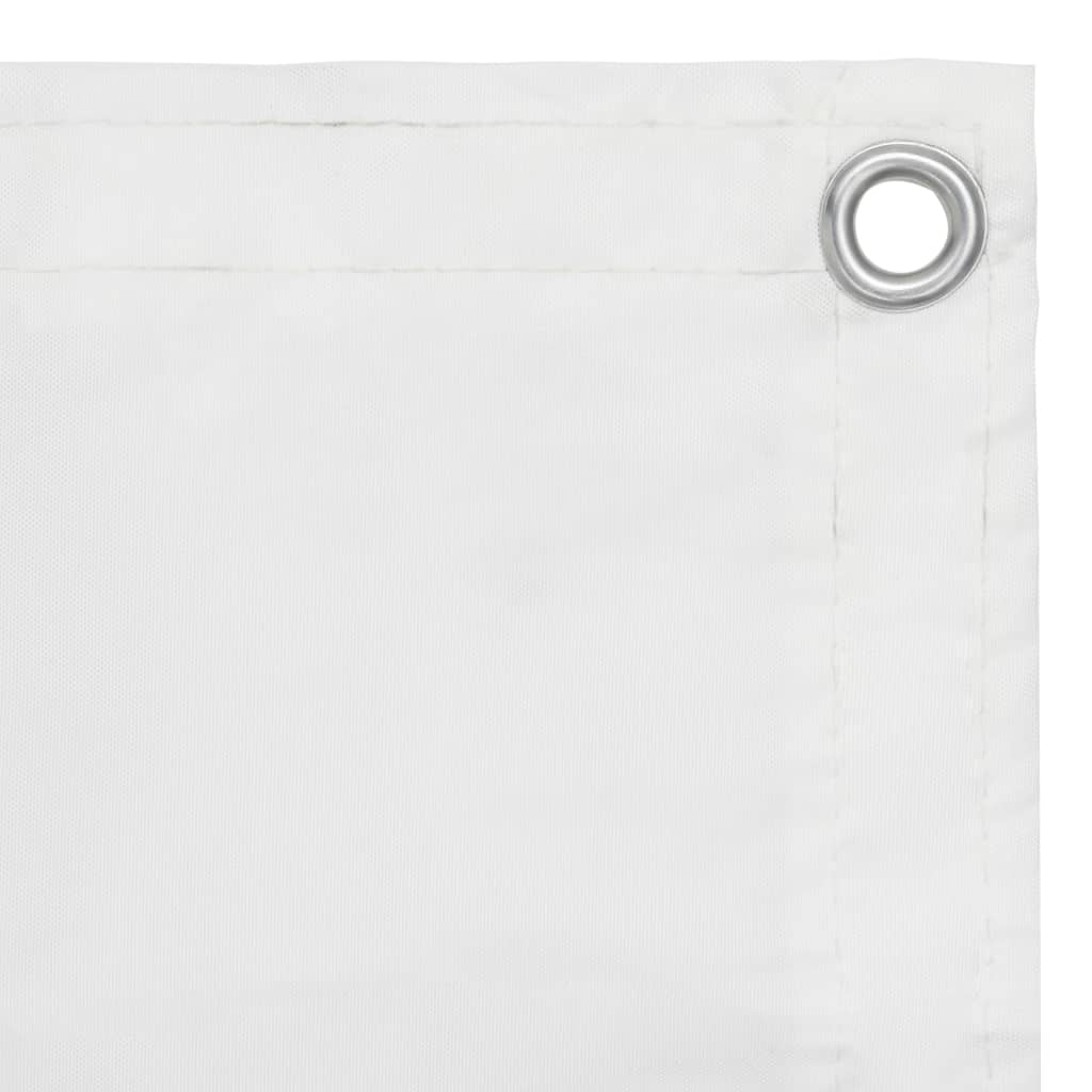 vidaXL Balkon-Sichtschutz Weiß 90x500 cm Oxford-Gewebe