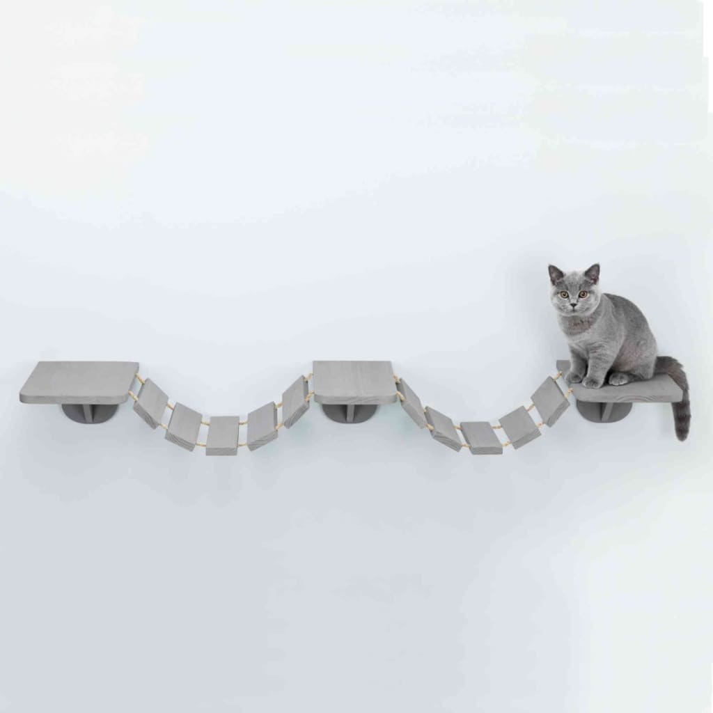 TRIXIE Wandmontierte Katzenkletterleiter 150 x 30 cm Taupe