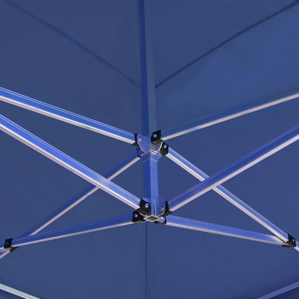 vidaXL Profi-Partyzelt Faltbar mit Wänden Aluminium 6×3m Blau