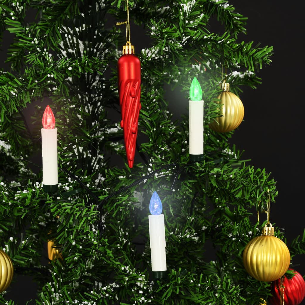 vidaXL Kabellose LED-Weihnachtskerzen mit Fernbedienung 20 Stk. RGB