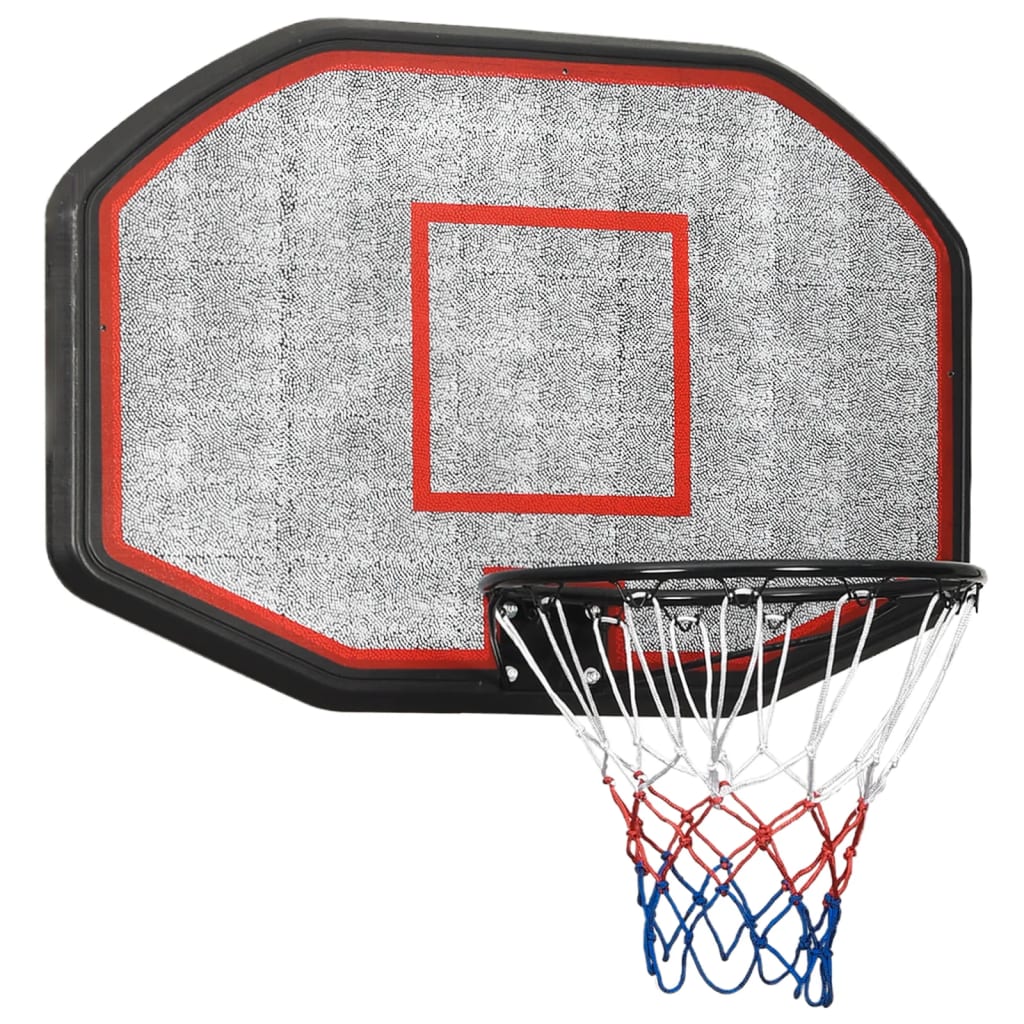 vidaXL Basketballkorb Schwarz 109x71x3 cm Polyethylen