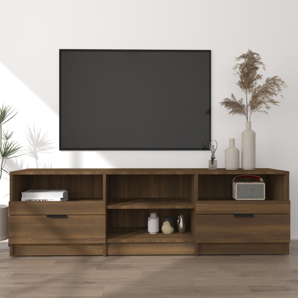 vidaXL TV-Schrank Braun Eichen-Optik 150x33,5x45 cm Holzwerkstoff