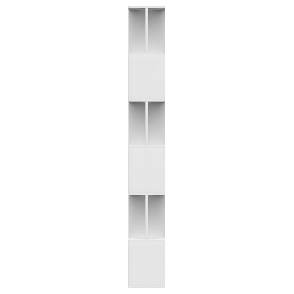 vidaXL Bücherregal/Raumteiler Weiß 80x24x192 cm Holzwerkstoff