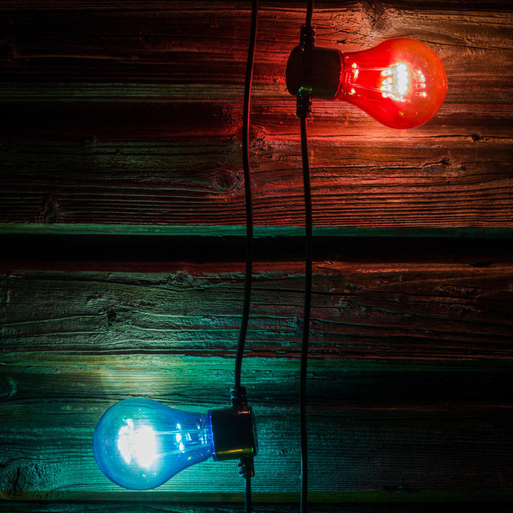 KONSTSMIDE Party-Lichterkette mit 5 Transparenten Lampen Mehrfarbig