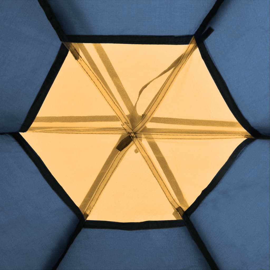 vidaXL 6-Personen-Zelt Blau und Gelb