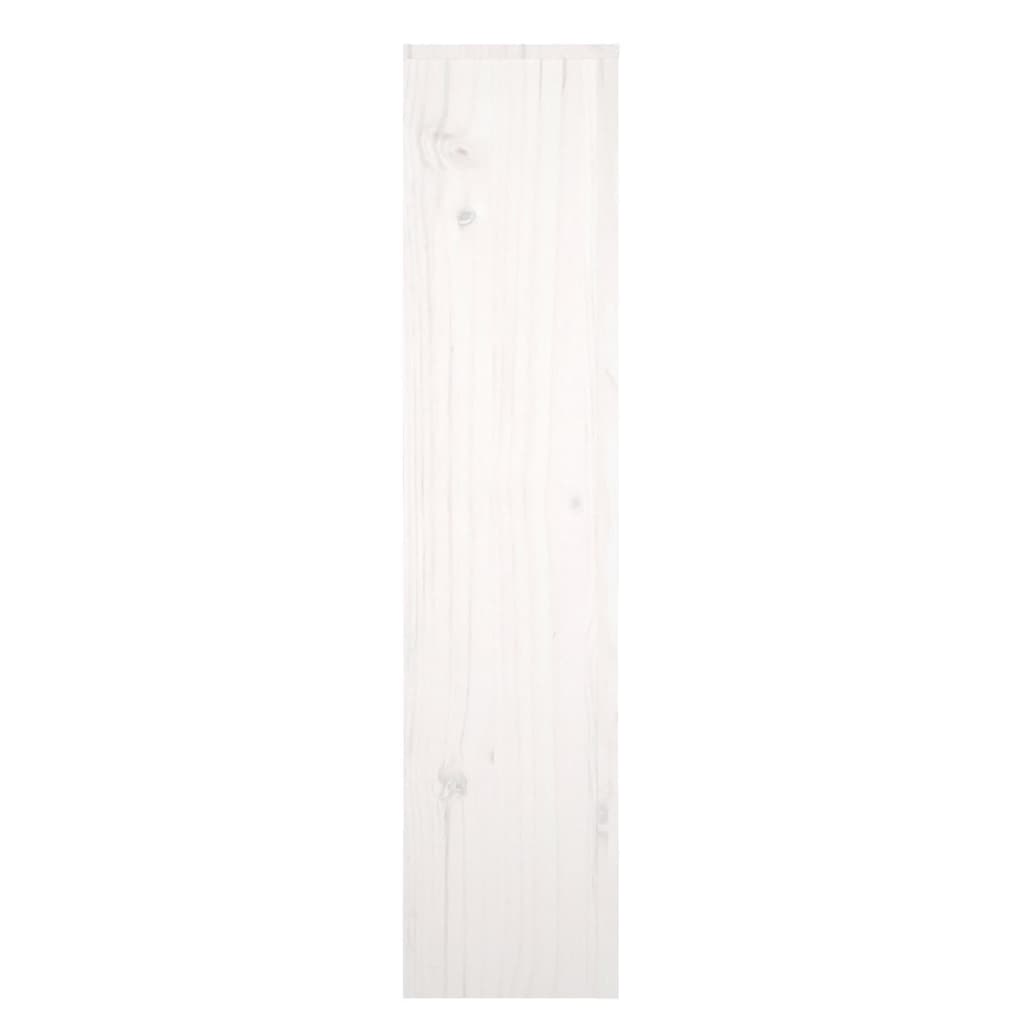 vidaXL Heizkörperverkleidung Weiß 153x19x84 cm Massivholz Kiefer