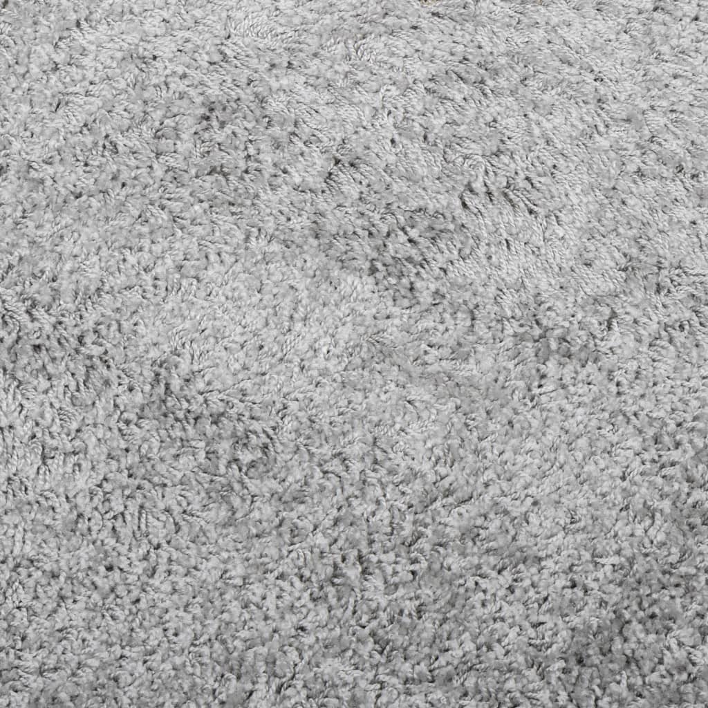 vidaXL Shaggy-Teppich PAMPLONA Hochflor Modern Grau Ø 240 cm