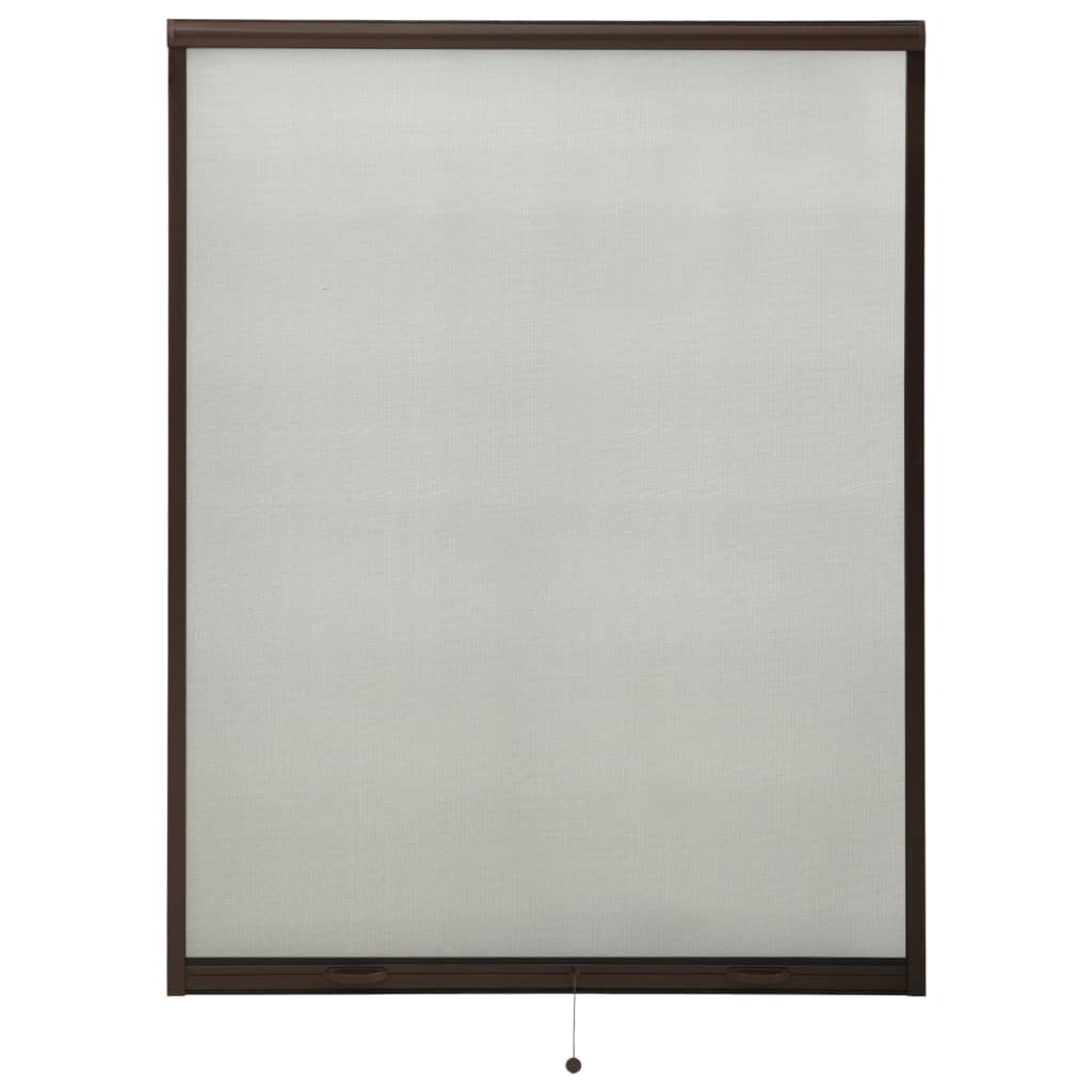 vidaXL Insektenschutzrollo für Fenster Braun 120x170 cm