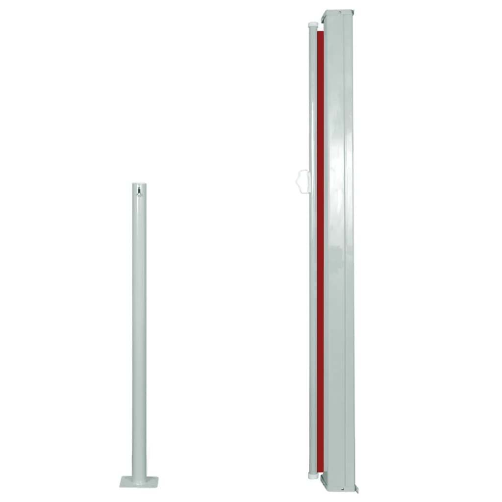 vidaXL Ausziehbare Seitenmarkise 120x300 cm Rot