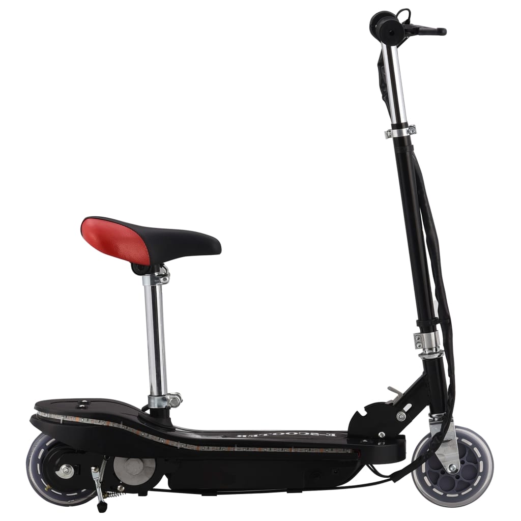 vidaXL E-Scooter mit Sitz und LED 120 W Schwarz