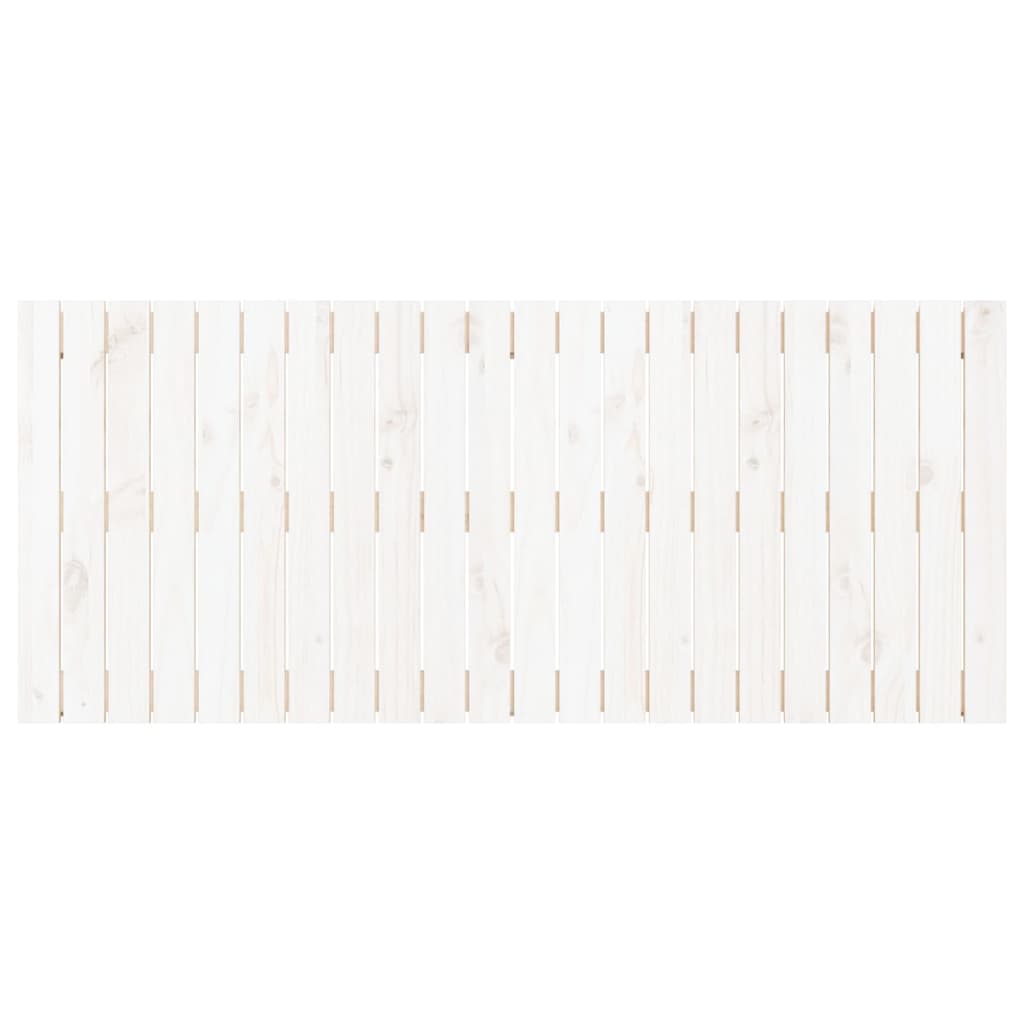 vidaXL Wand-Kopfteil Weiß 140x3x60 cm Massivholz Kiefer
