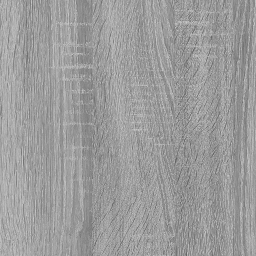 vidaXL Bücherregal Grau Sonoma 86x25,5x140 cm Holzwerkstoff