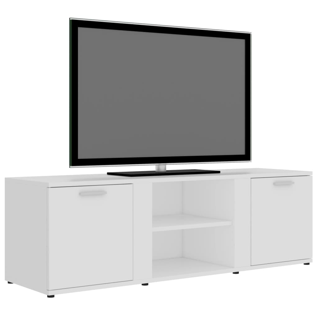 vidaXL TV-Schrank Weiß 120x34x37 cm Holzwerkstoff