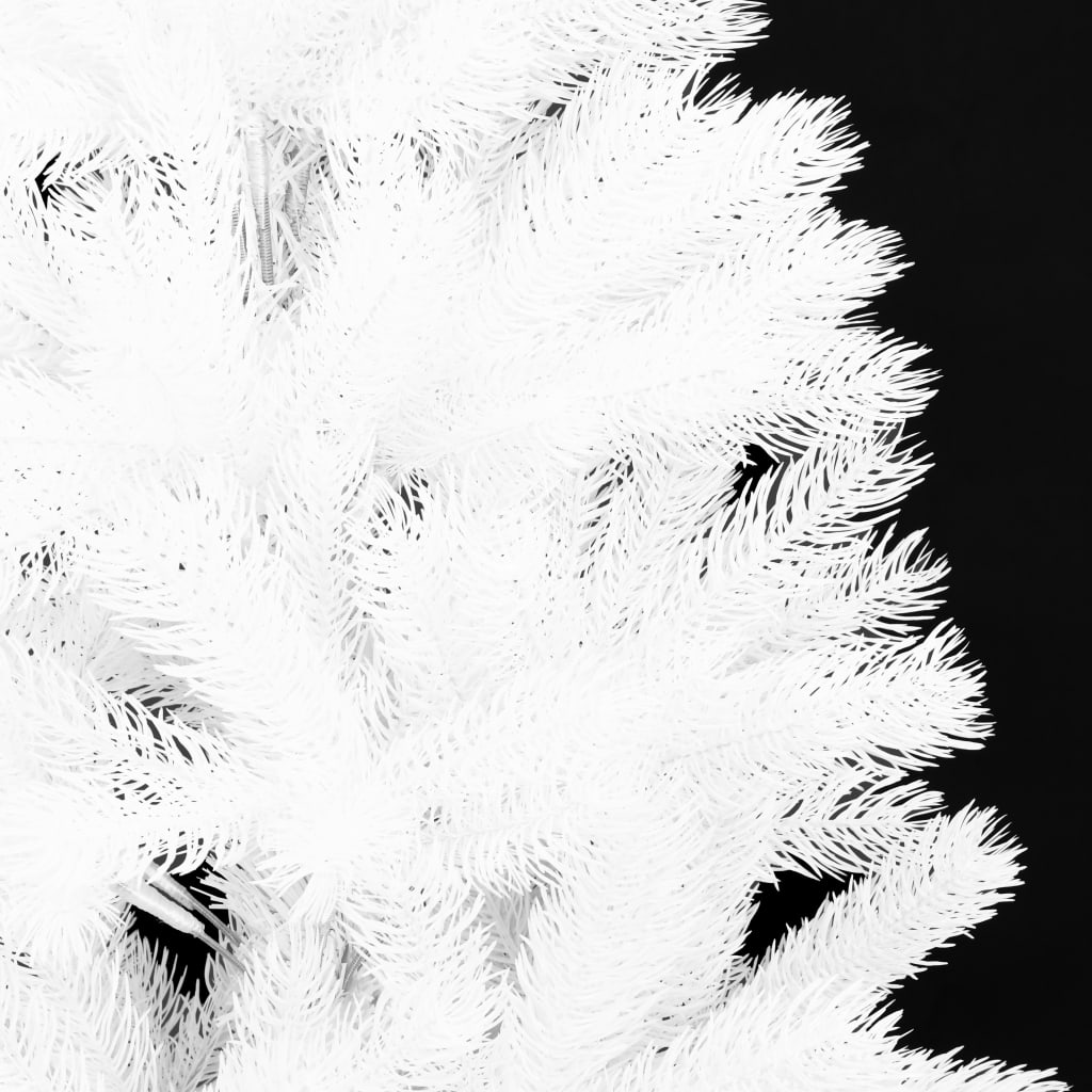 vidaXL Künstlicher Weihnachtsbaum Naturgetreue Nadeln Weiß 150 cm