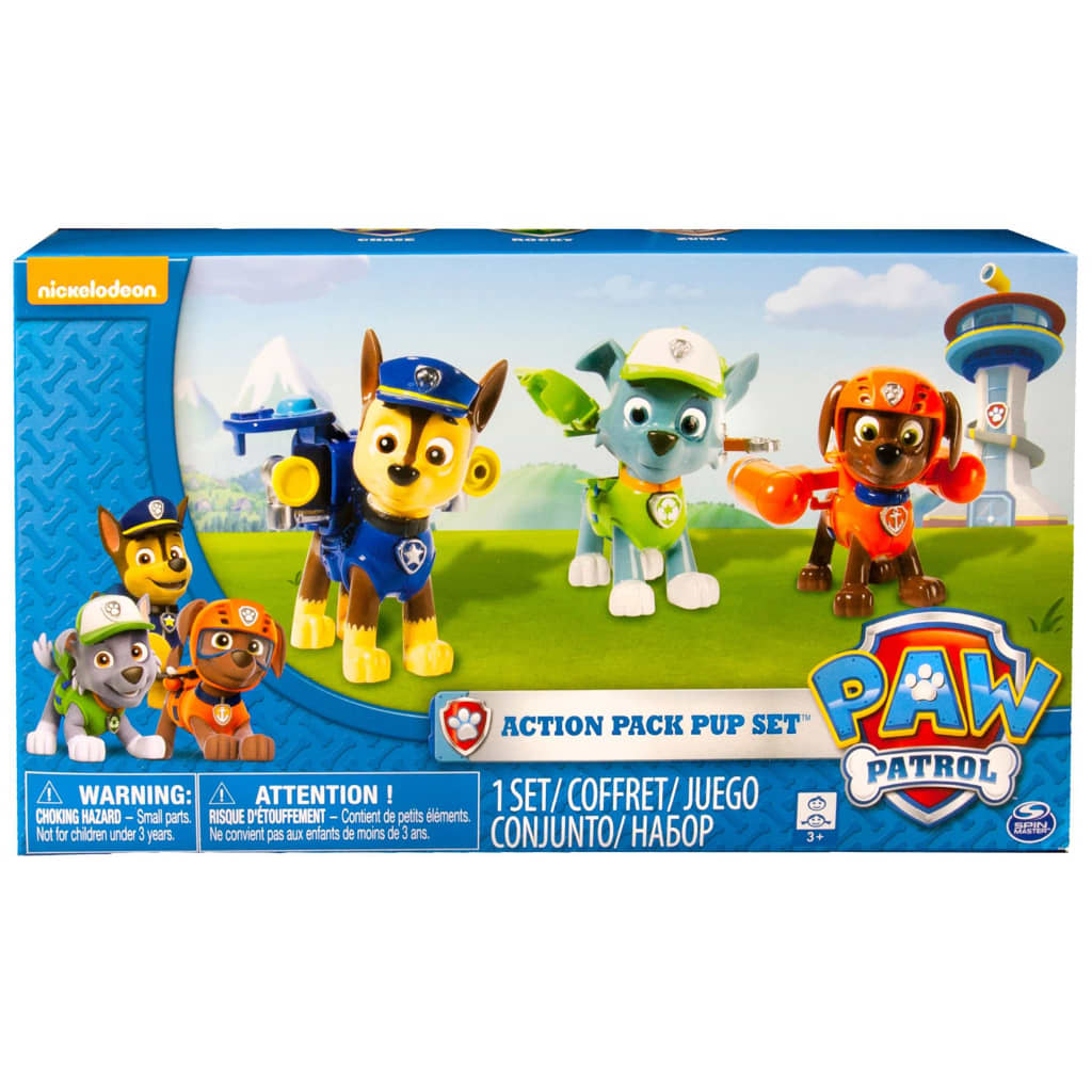 Paw Patrol Action-Pack Welpen Rocky/Zuma/Chase
