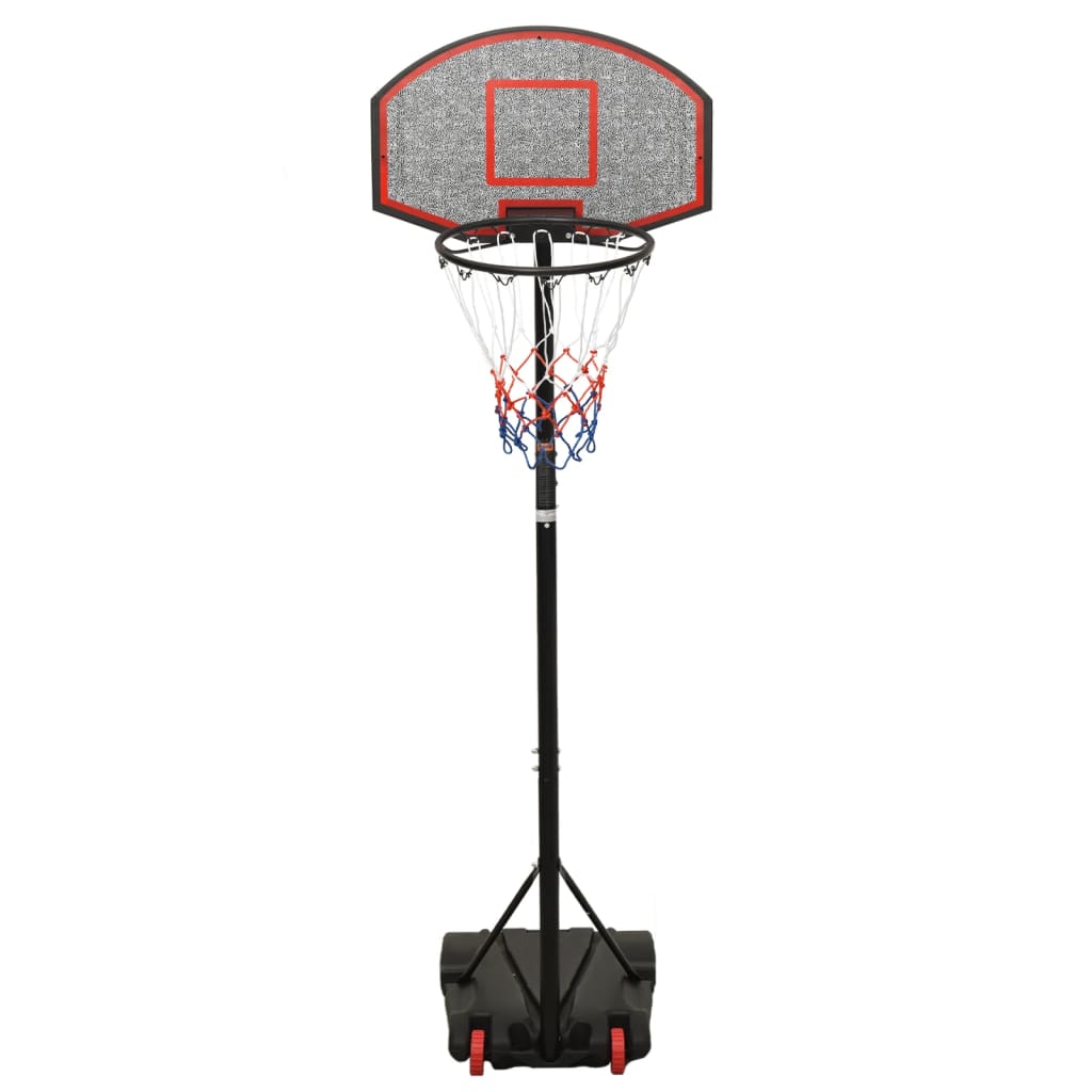 vidaXL Basketballständer Schwarz 216-250 cm Polyethylen