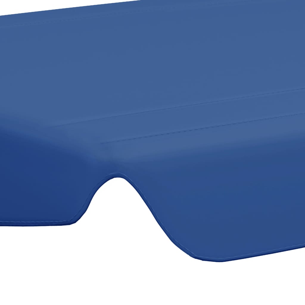 vidaXL Ersatzdach für Hollywoodschaukel Blau 188/168x145/110 cm