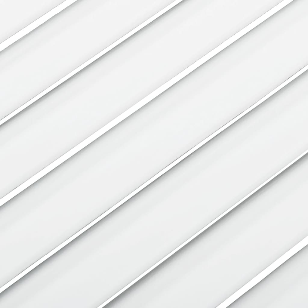 vidaXL Schranktüren Lamellen-Design 2 Stk Weiß 61,5x59,4 cm Massivholz