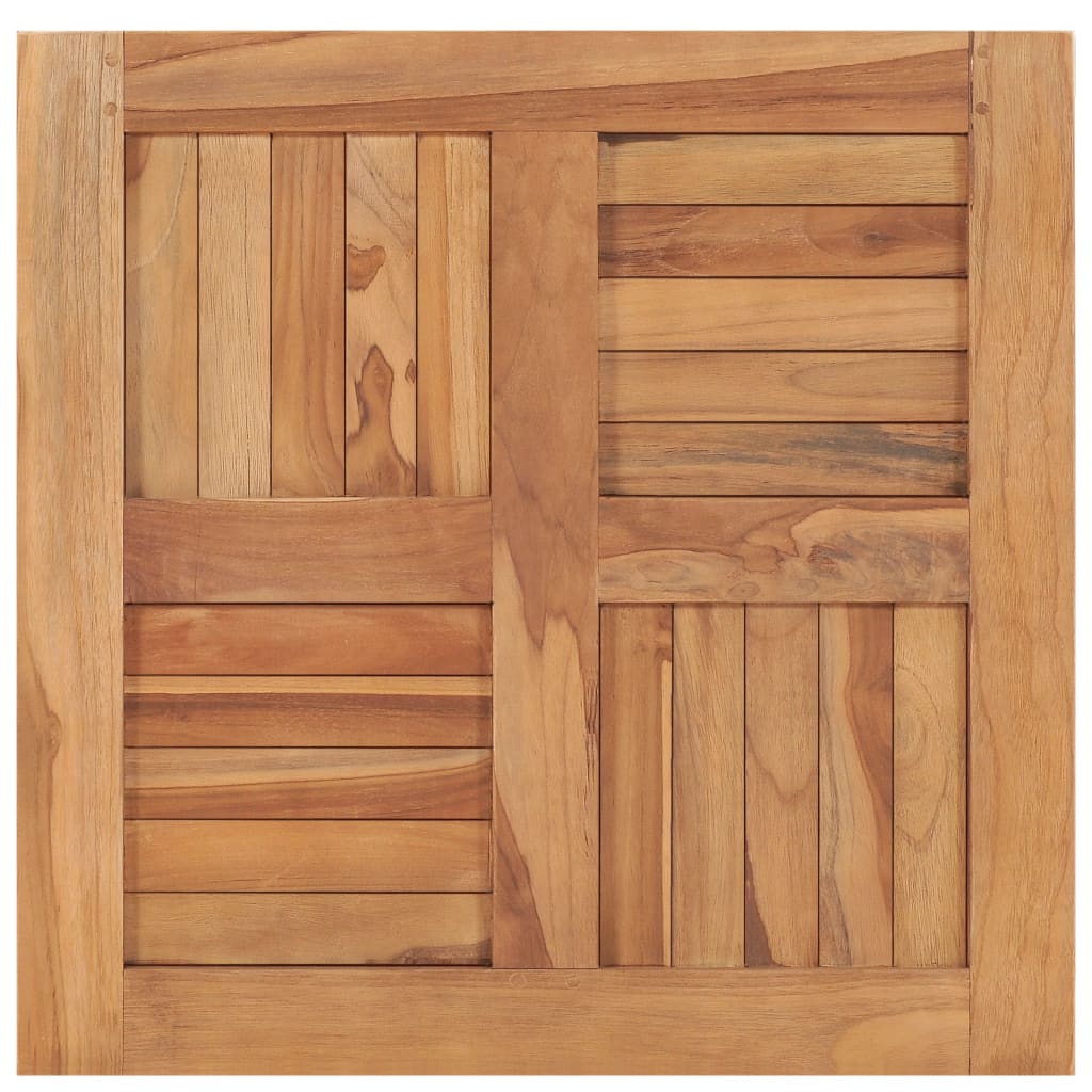 vidaXL Tischplatte Massivholz Teak 60×60×2,5 cm