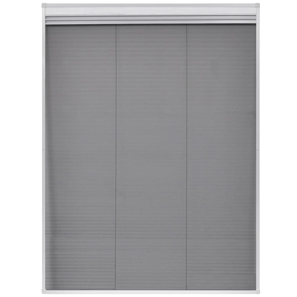 vidaXL Insektenschutz-Plissee für Fenster Jalousie Aluminium 60x80 cm