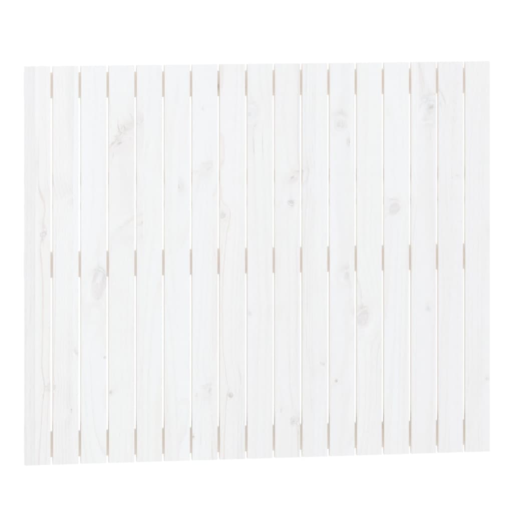 vidaXL Wand-Kopfteil Weiß 108x3x90 cm Massivholz Kiefer