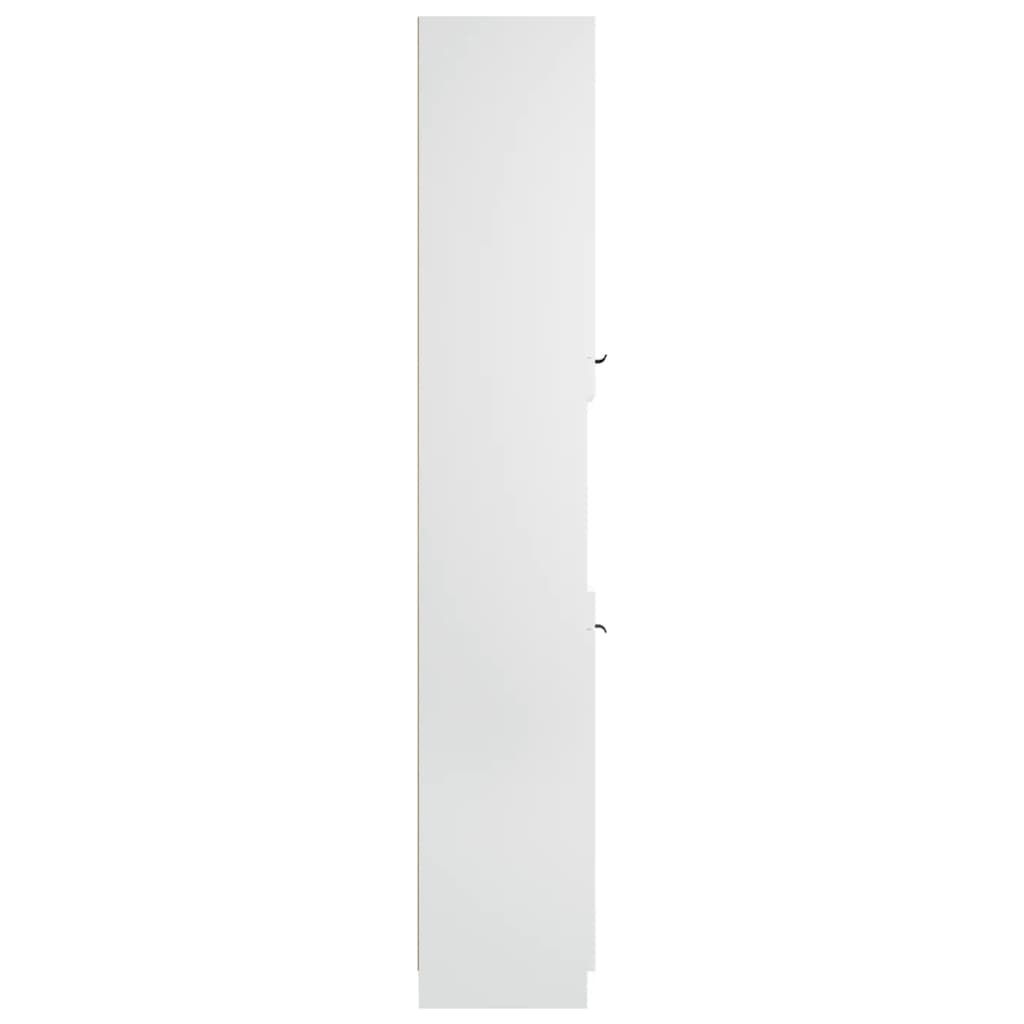 vidaXL Badschrank Weiß 32x34x188,5 cm Holzwerkstoff