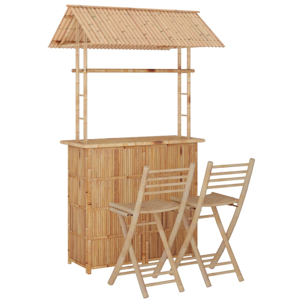 vidaXL 3-tlg. Bar-Set Bambus | vidaXL.de
