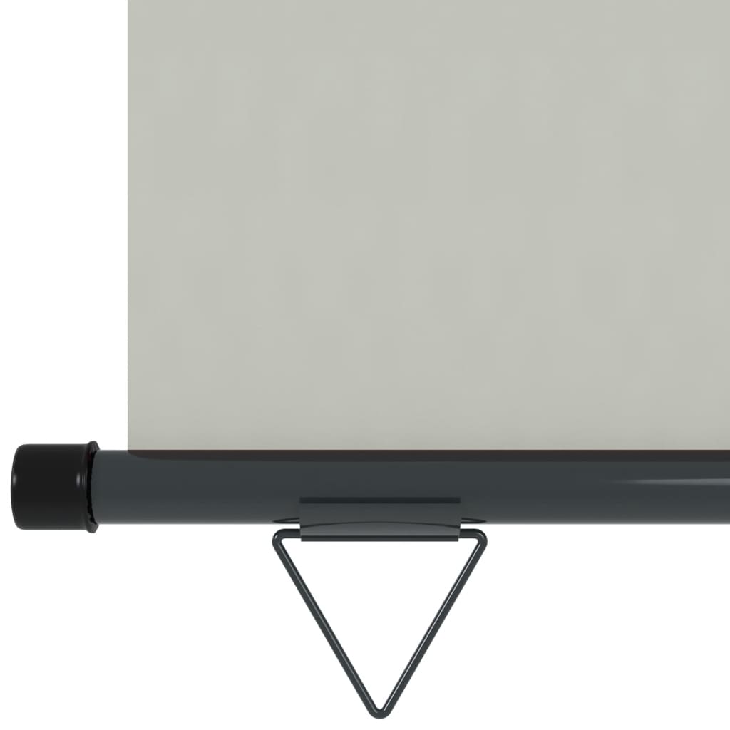 vidaXL Balkon-Seitenmarkise 122x250 cm Grau