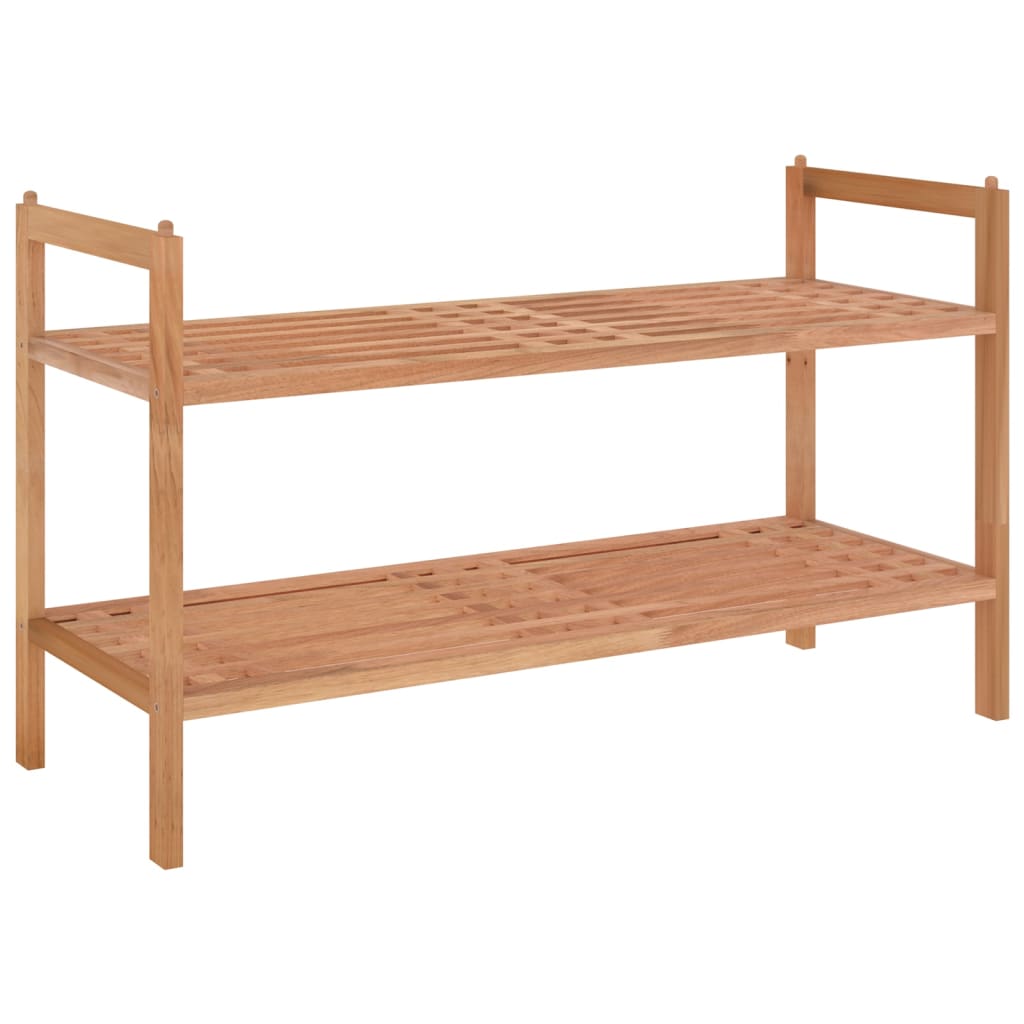 VidaXL Scarpiera con 3 Ripiani 50x27x60 cm in Legno Massello di Rovere