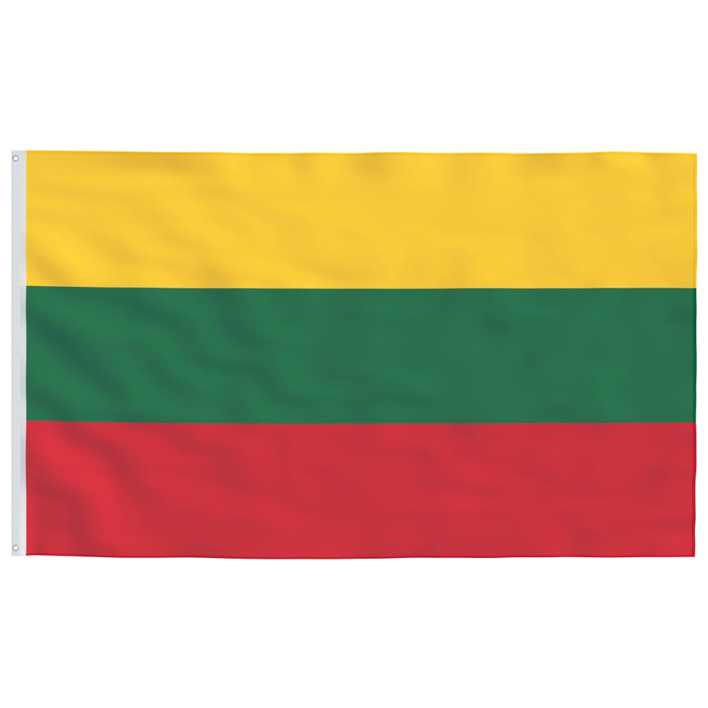 vidaXL Flagge Litauens und Mast Aluminium 6,2 m