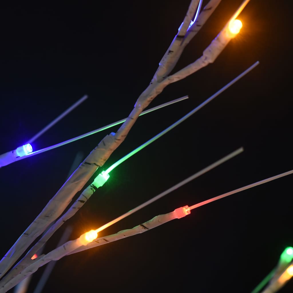 vidaXL Weihnachtsbaum 180 LEDs 1,8 m Bunt Indoor Outdoor