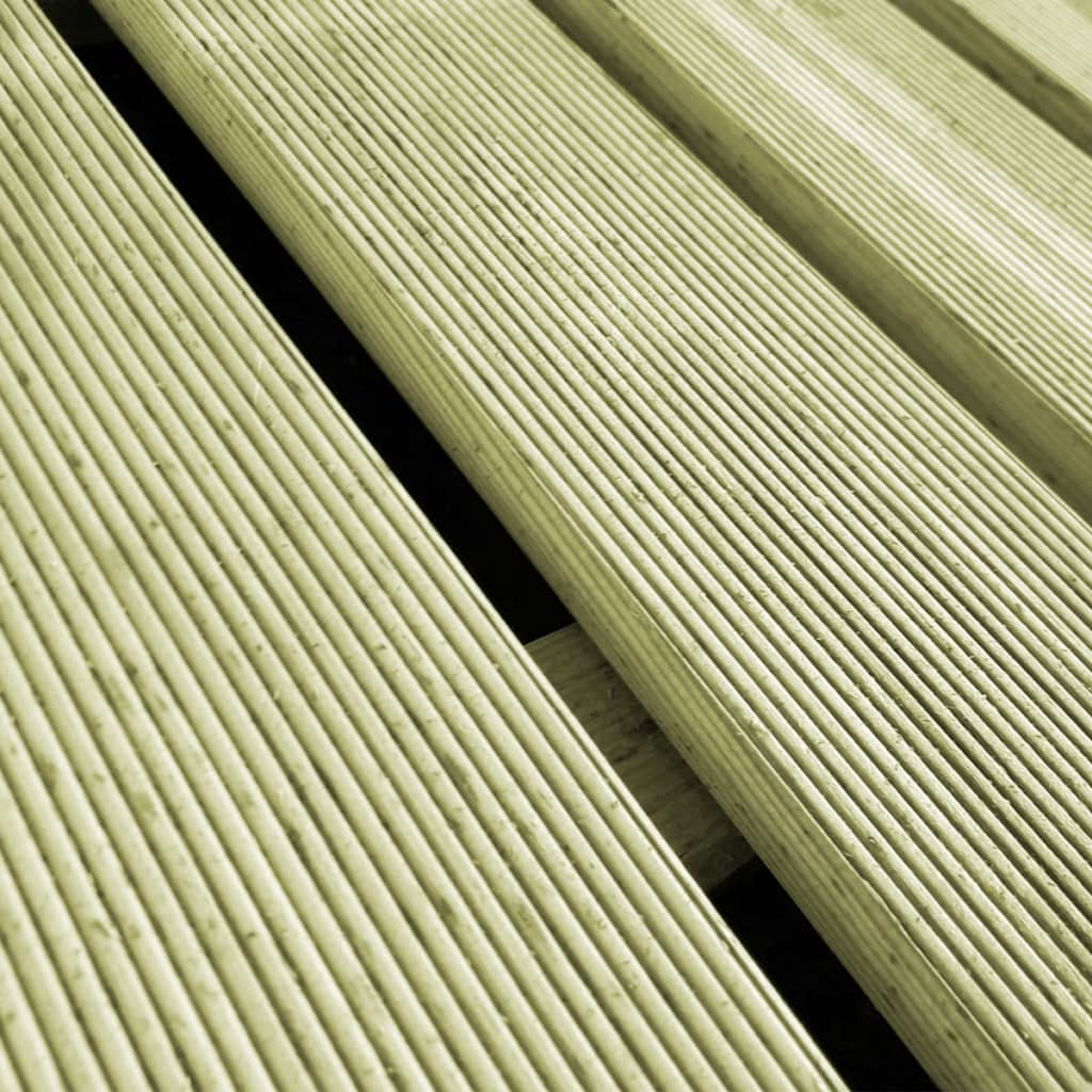 vidaXL Terrassenfliesen 18 Stk. 50×50 cm Holz Grün