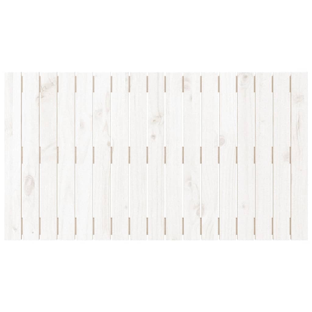 vidaXL Wand-Kopfteil Weiß 108x3x60 cm Massivholz Kiefer