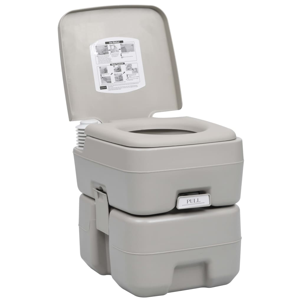 vidaXL Tragbare Camping-Toilette mit Wasserbehälter